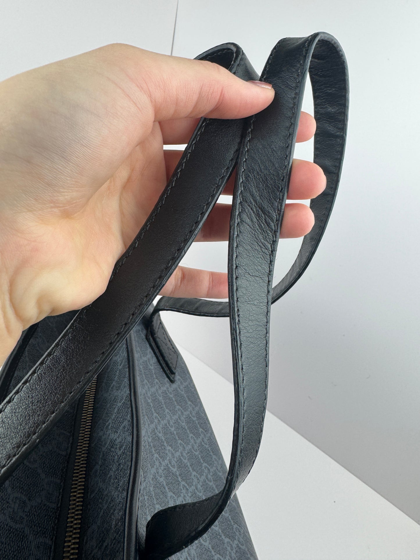 Gucci Large Tote GG Supreme Coated Canvas Black