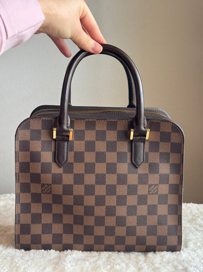 LOUIS VUITTON Triana Ebene Damier Bag