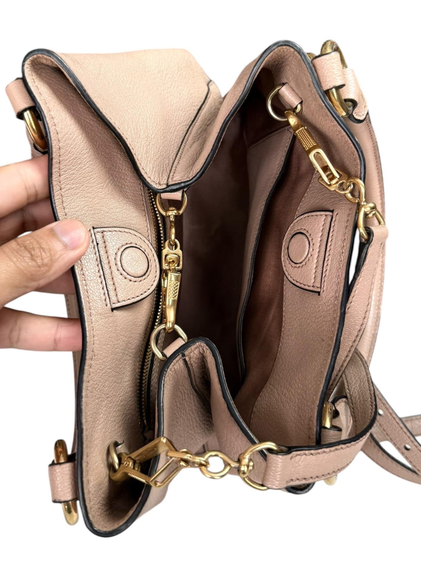 Miumiu Top handle Leather Pink