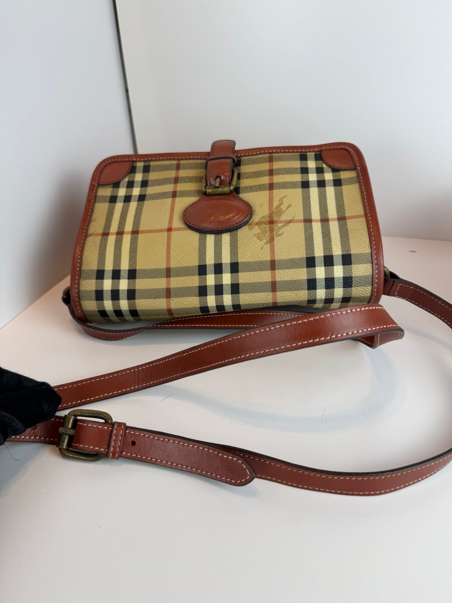 BURBERRY Haymark Check Messenger bag