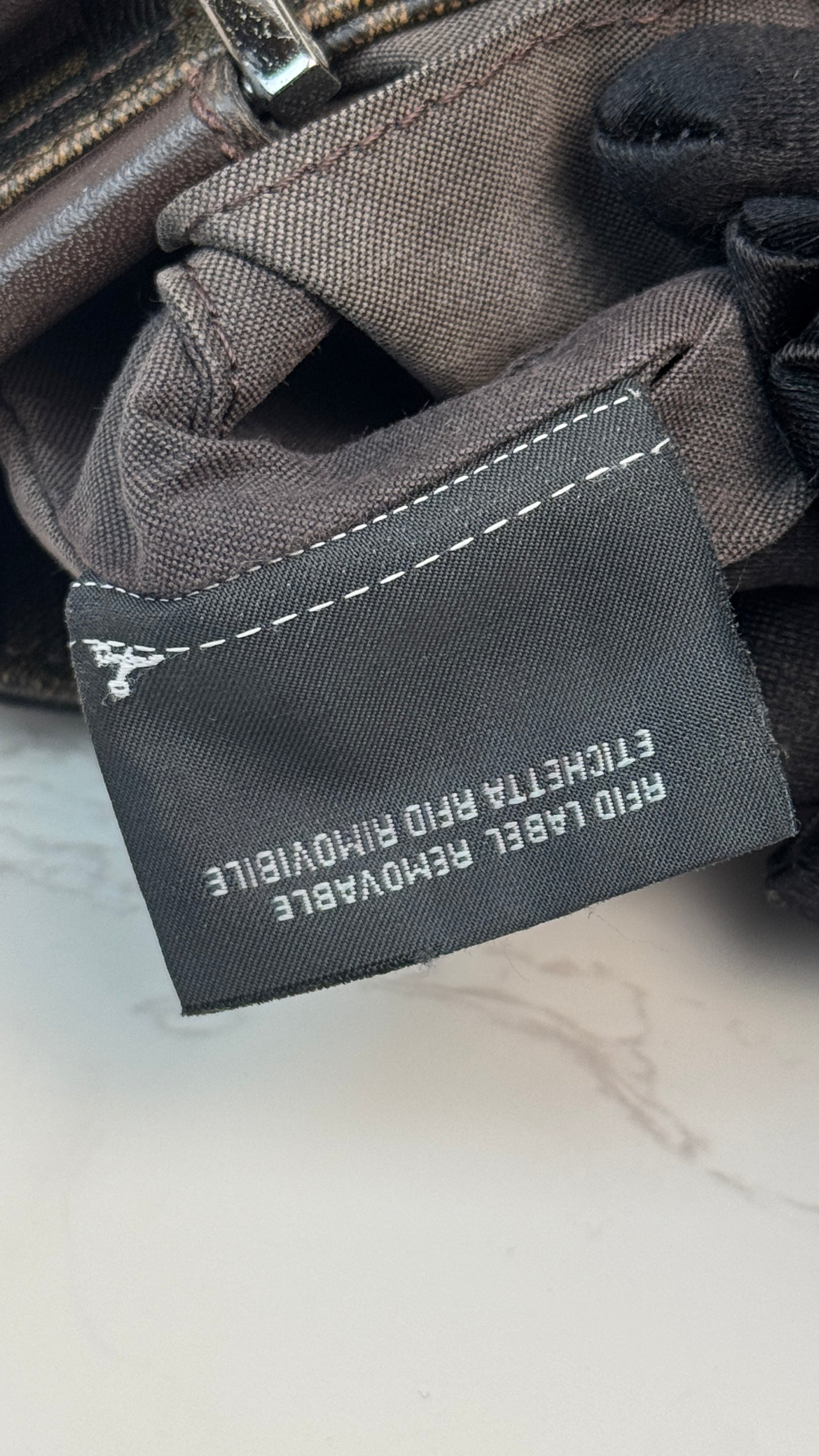 Fendi Zucca Canvas Crossbody Brown