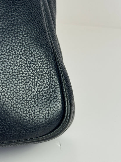 PRADA Pocket Leather Messenger Navy