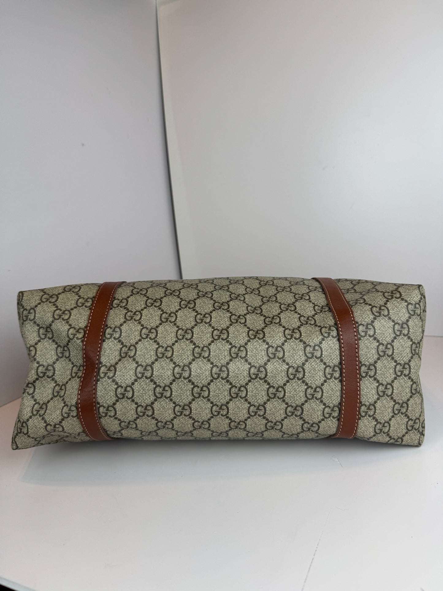 Gucci shopping tote GG Supreme coated canvas brown