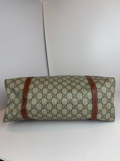 Gucci shopping tote GG Supreme coated canvas brown