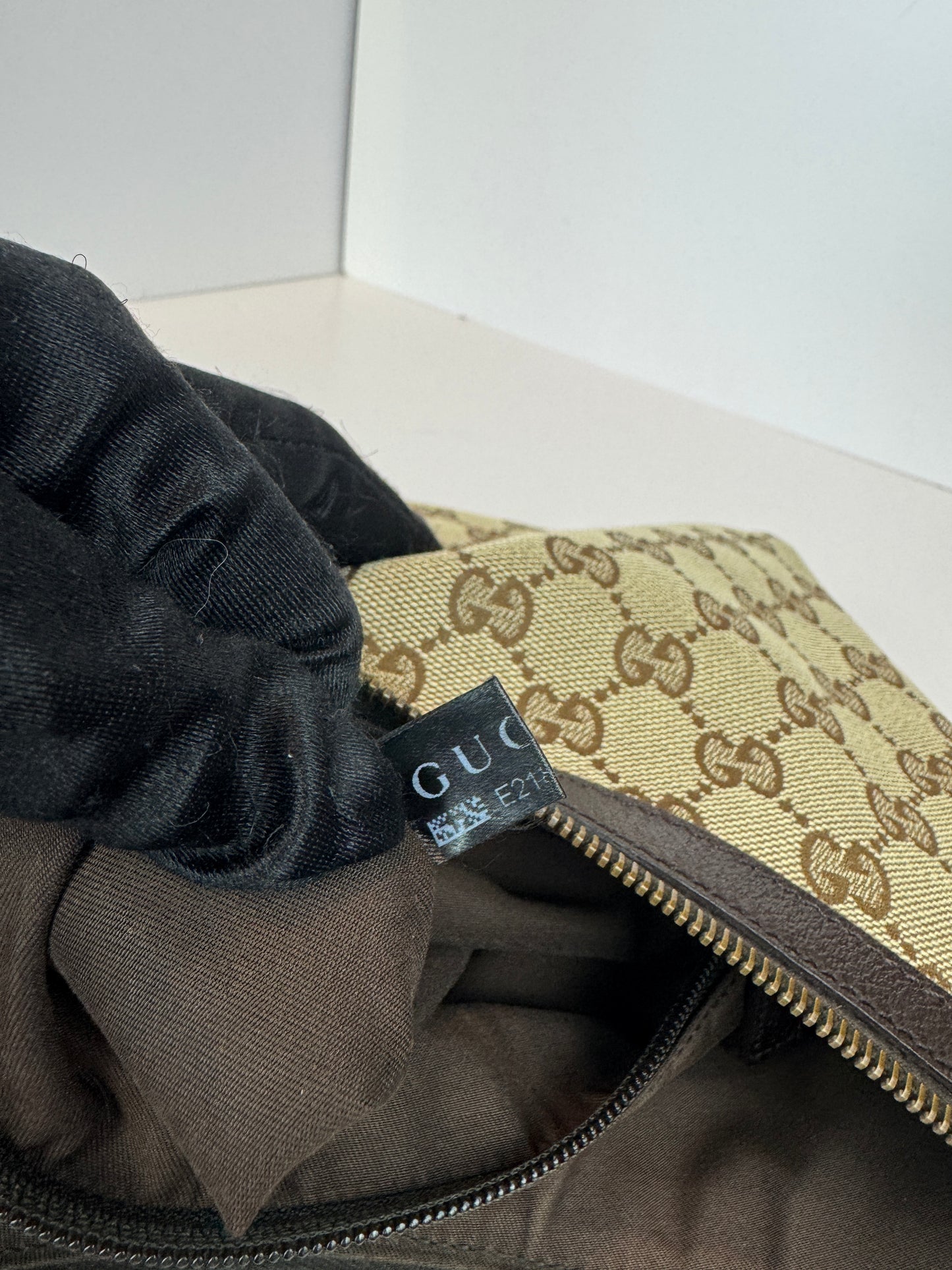 Gucci Halfmoon web Stripe Gg Canvas