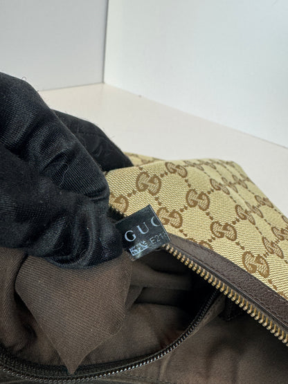 Gucci Halfmoon web Stripe Gg Canvas
