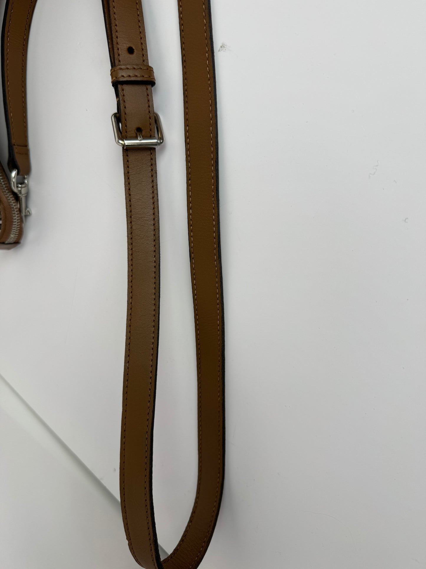 Gucci Web Half Moon Crossbody GG Canvas Brown
