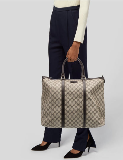 Gucci GG Joy Tote Travel Supreme Coated Canvas