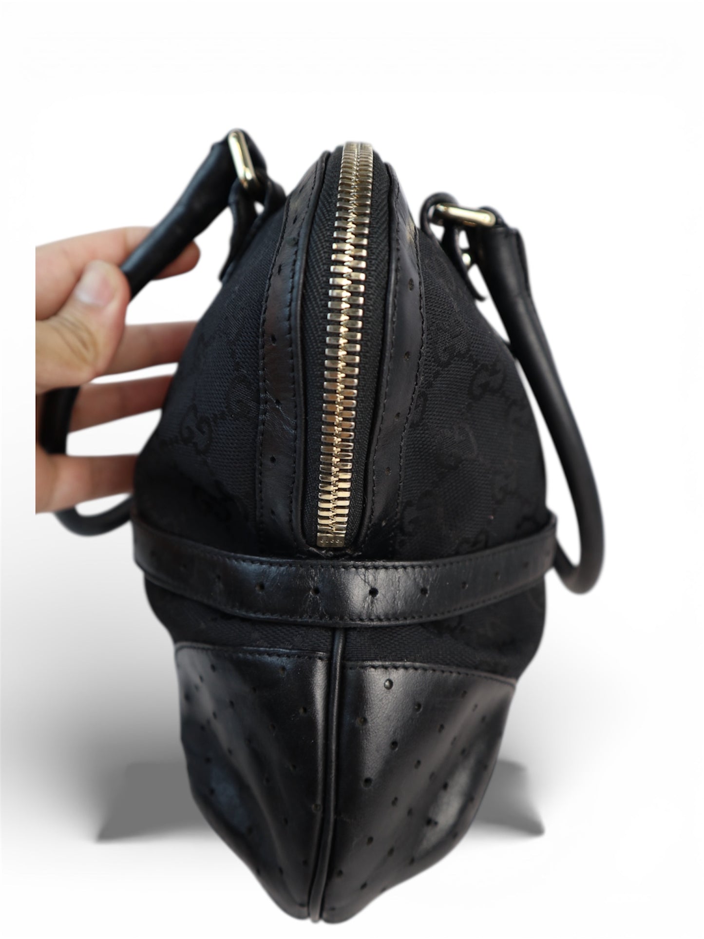 Gucci Reins GG Canvas Shoulder bag Black