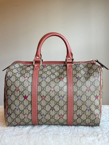 GUCCI Boston Star Limited Edition Coated canvas Pink