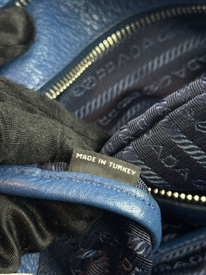 Prada Vitello Phenix Bowling Bag Talco
