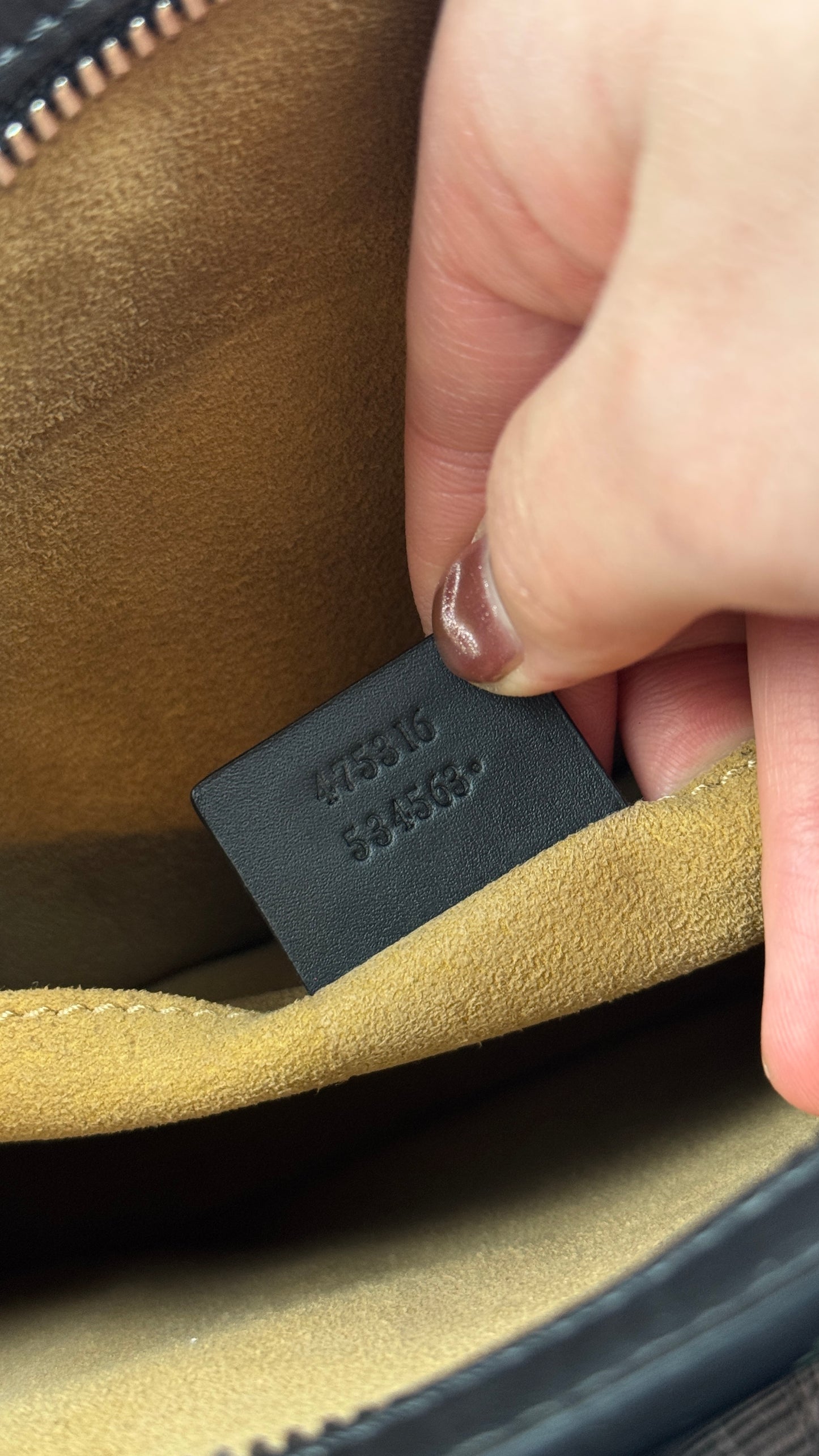 Gucci Clutch GG Supreme Pouch Web Ophiadia Dark