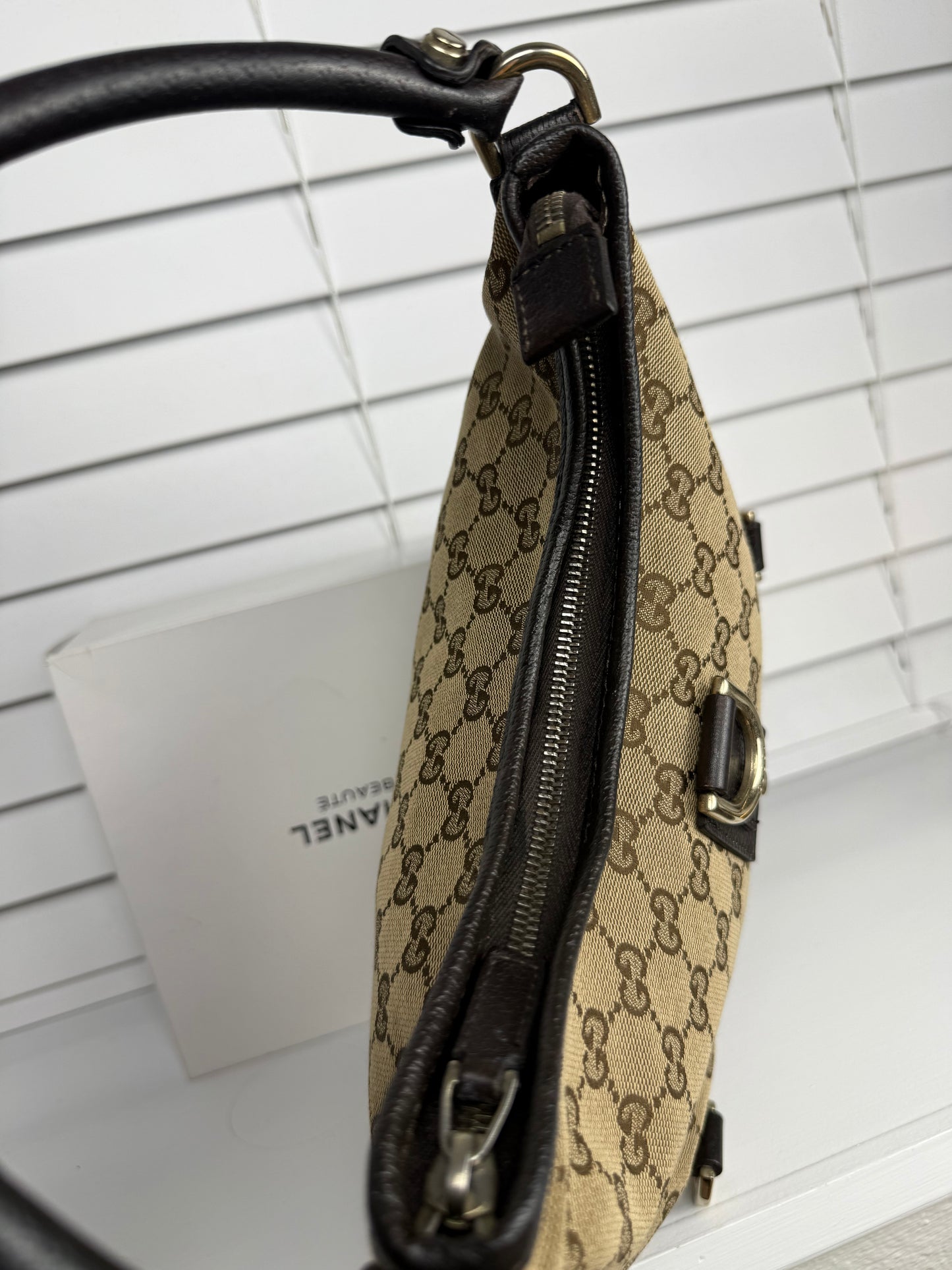 Gucci d ring hobo GG Canvas