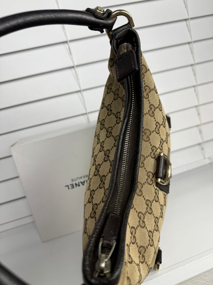 Gucci d ring hobo GG Canvas