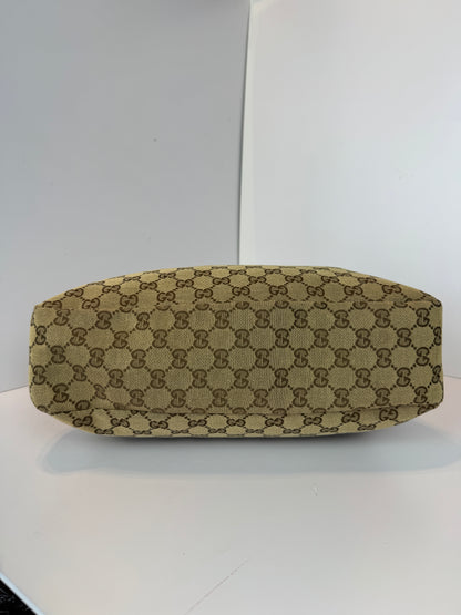 Gucci Hobo Horse-bit GG Canvas Brown