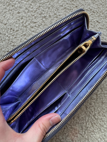 Miumiu Wallet Blue patent leather