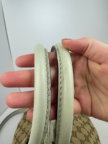Gucci Sukey Boston GG Canvas White