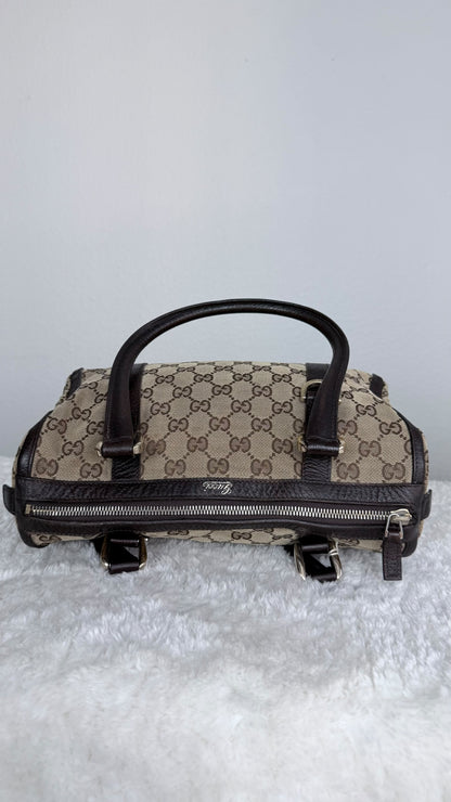 GUCCI Abbey Small Boston Dark Brown