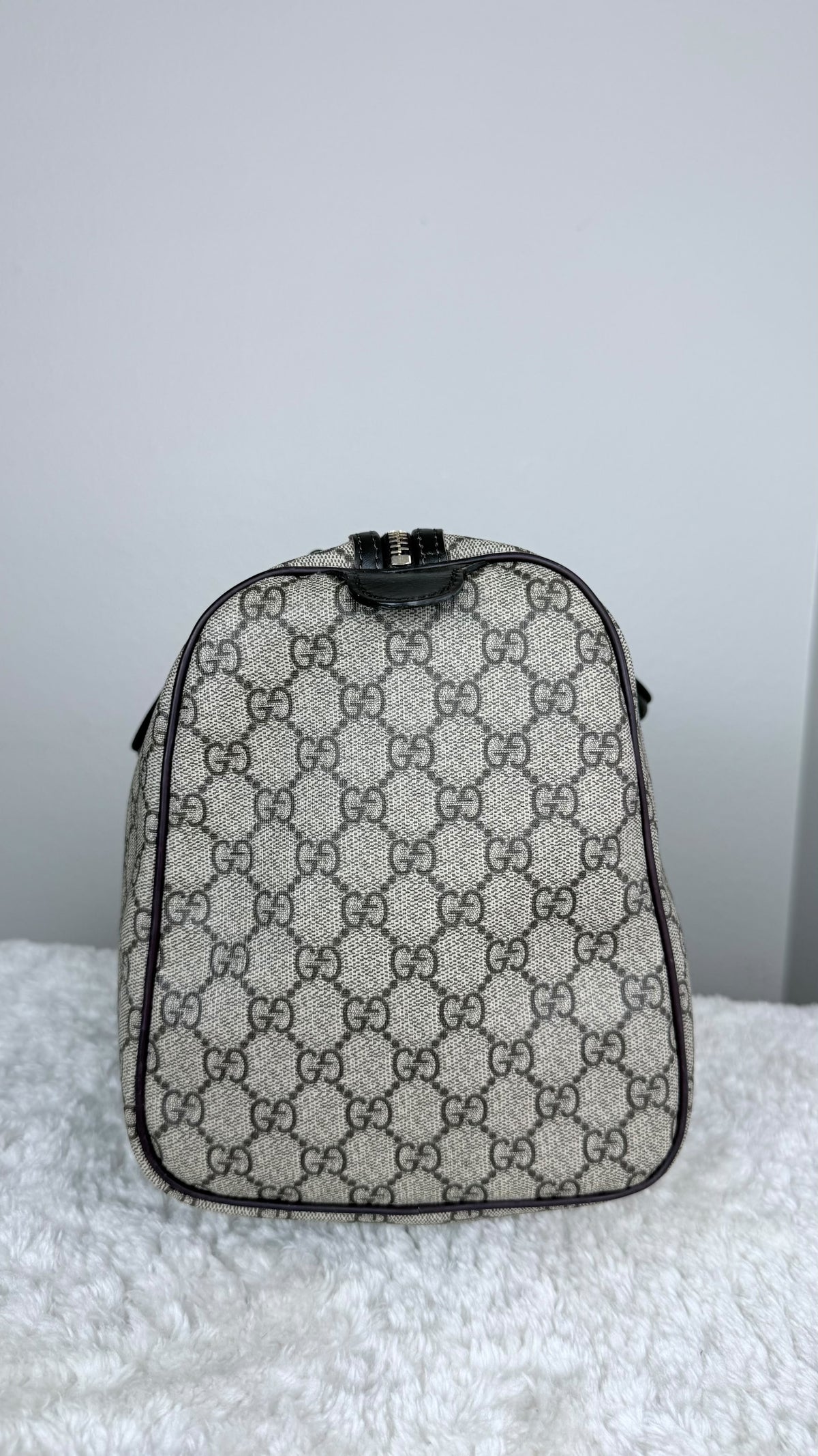 GUCCI Joy Boston GG Supreme Coated canvas Brown