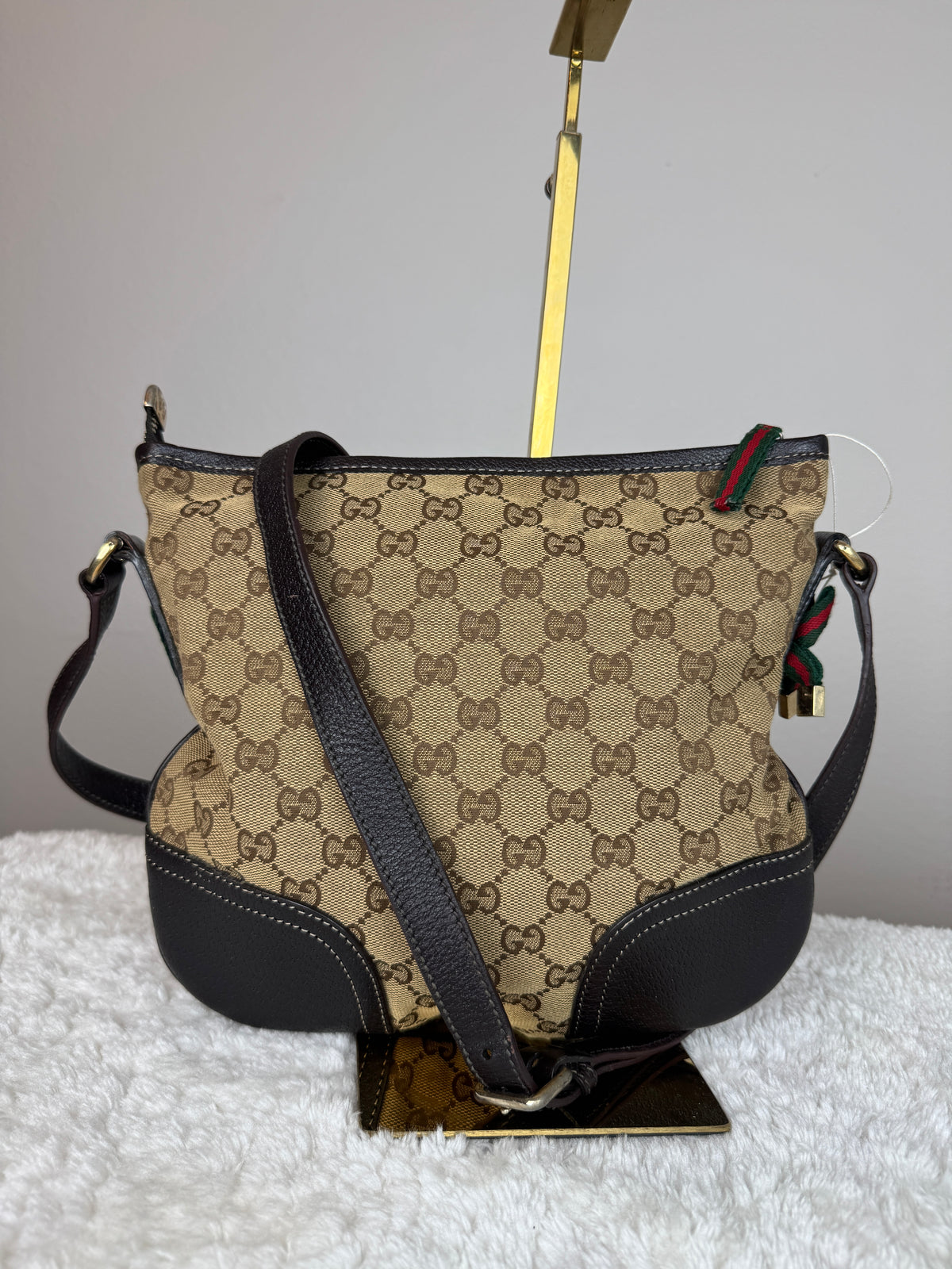 Gucci Web Bow mayfair Crossbody GG canvas