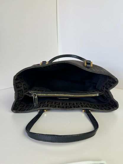 FENDI Vintage Shopping Tote Zucchino Canvas Small