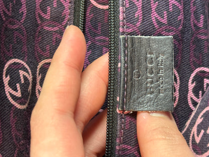 Gucci Princy Hobo Python Black Leather Web stripe