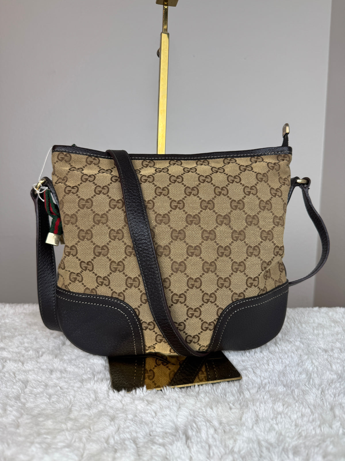 Gucci Web Bow mayfair Crossbody GG canvas