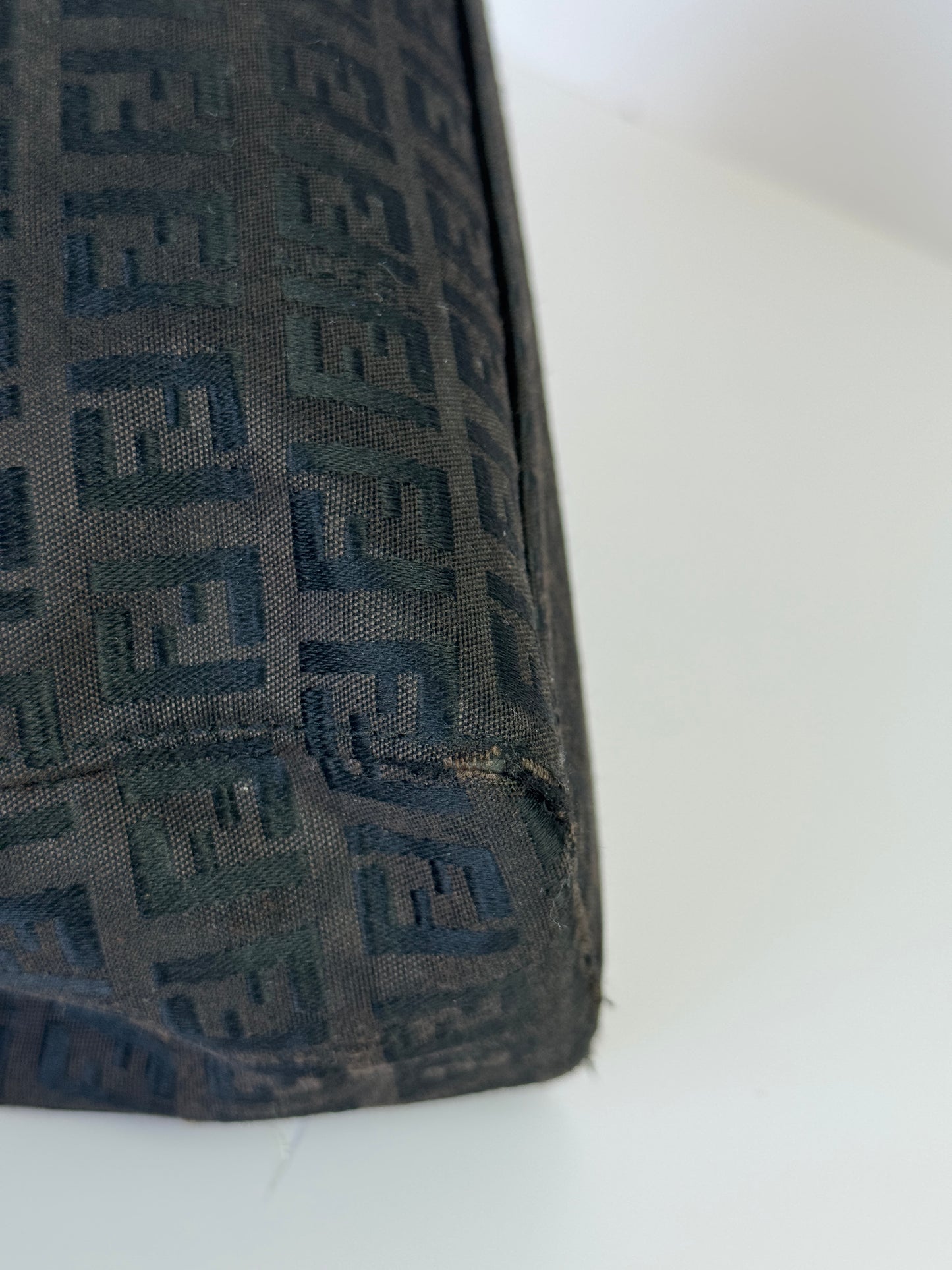 FENDI Vintage Shopping Tote Zucchino Canvas Small