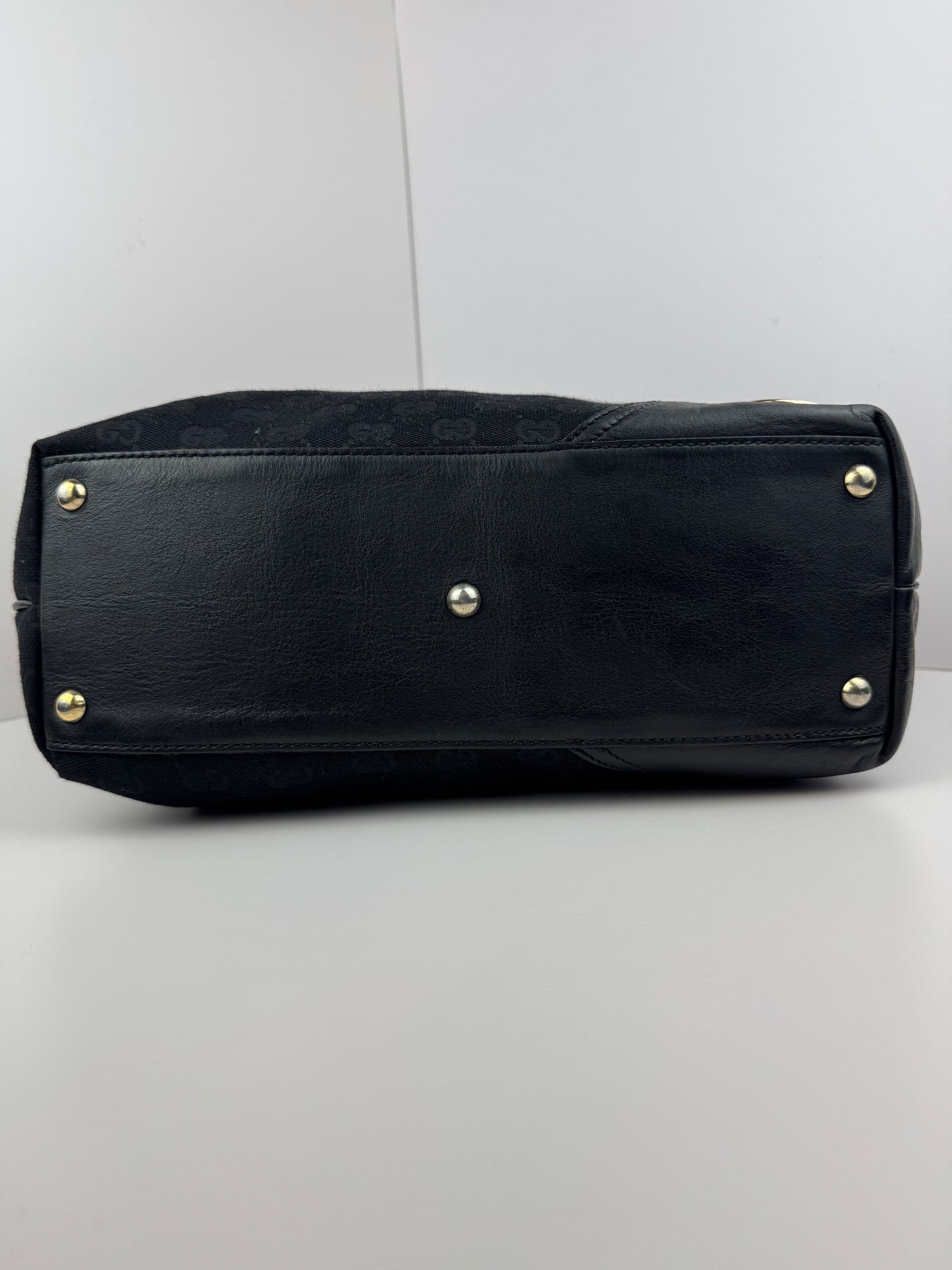 Gucci New Britt Tote Black Medium Monogram